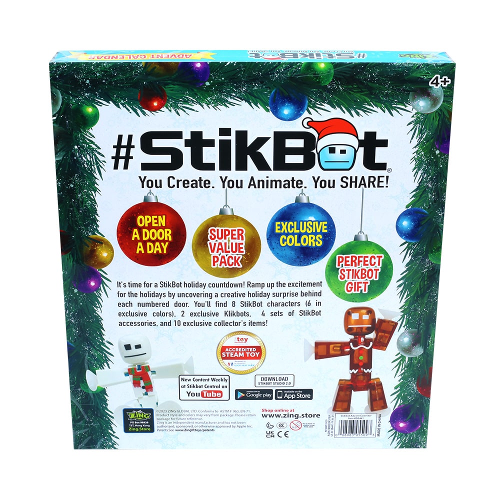 StikBot Christmas Advent Calendar Toys & Games ZiNG Toys NZ