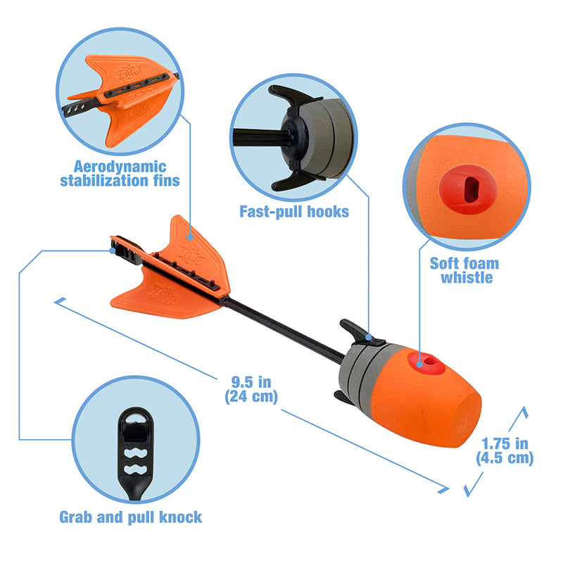 Zing Toys Air Storm Ammo 10 Arrow Set - Orange